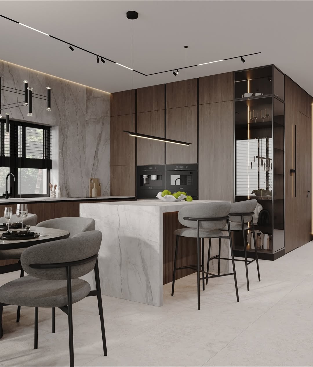 Apartment Interior 75 m² —  Warm Modern Gallery